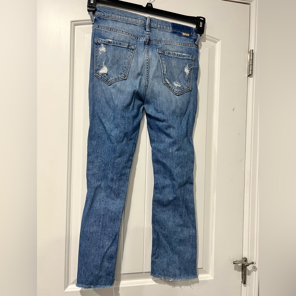 Women’s Mother the insider crop step fray jeans 28 distressed - Picture 2 of 16